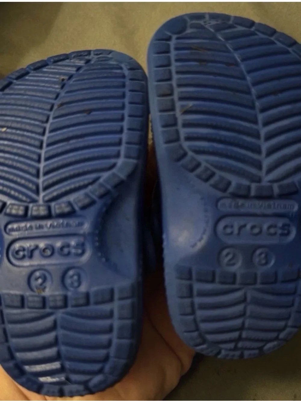 CROCS Kids Blue Classic Clog with Heel Strap